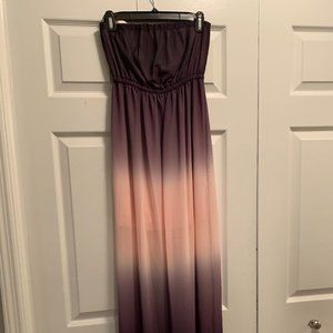 YA strapless maxi dress (M)